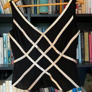 Vintage Pappel Boutique Evening silk top, size 6